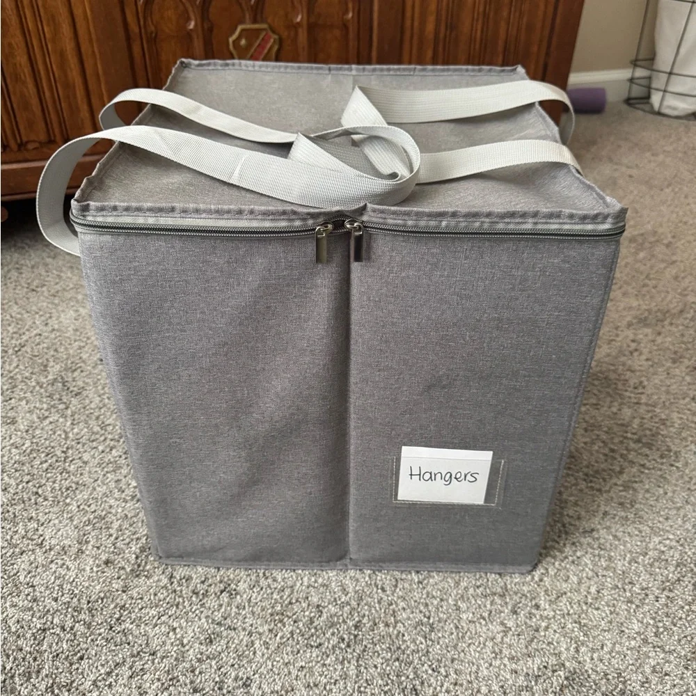 Gray Storage Organizer for hangers